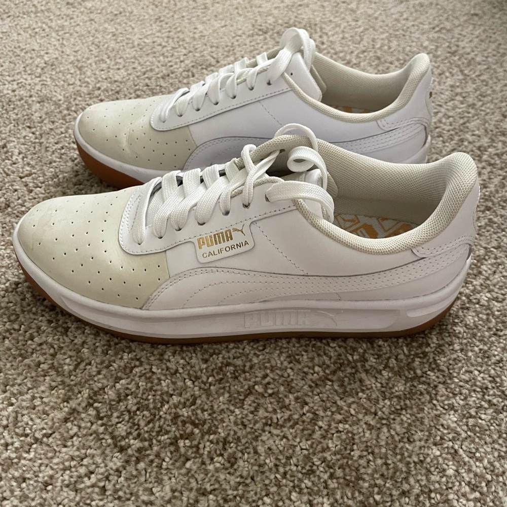 PUMA Women's California Sneaker, Whisper White, 7.5 M US